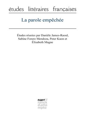 cover image of La parole empêchée